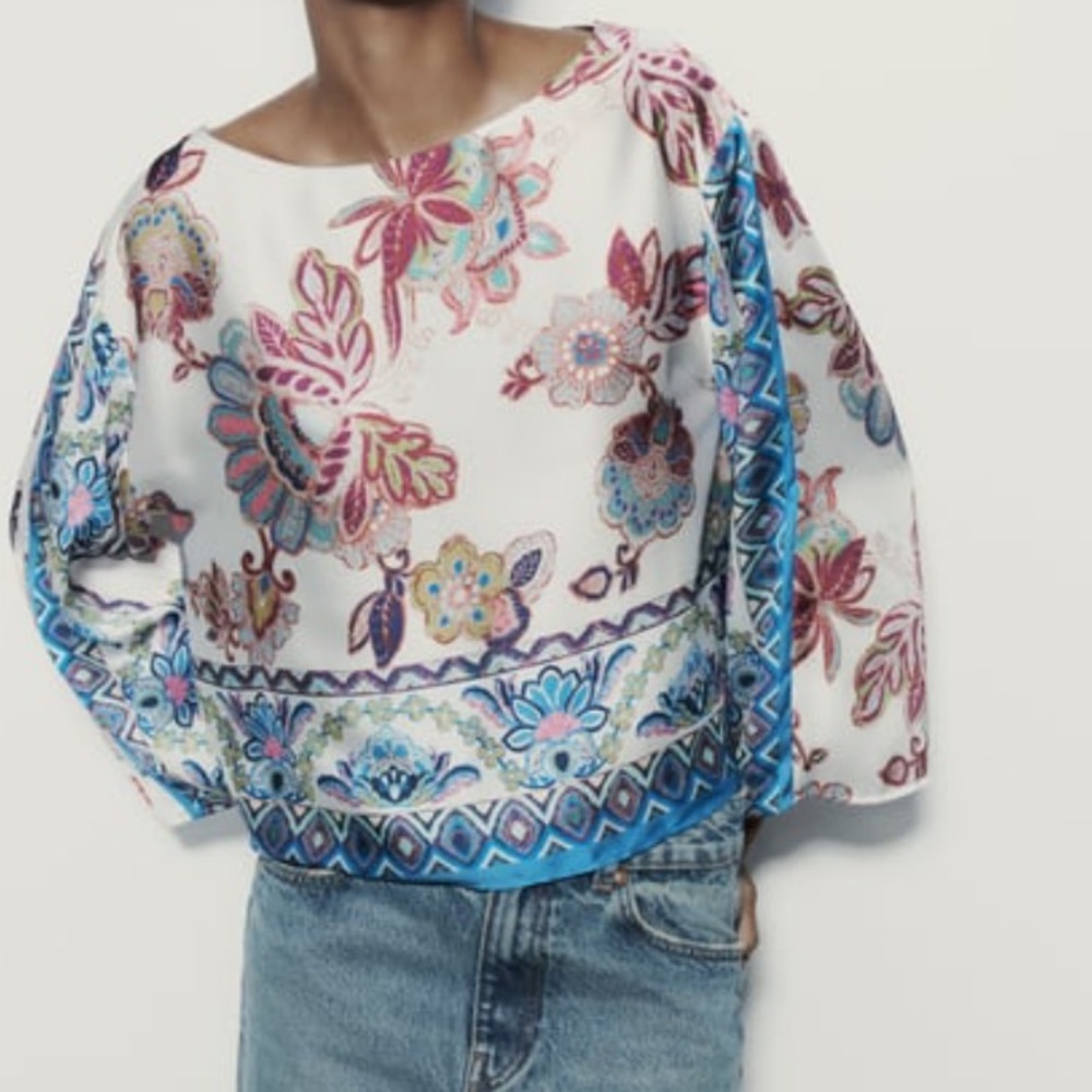 Zara - print top